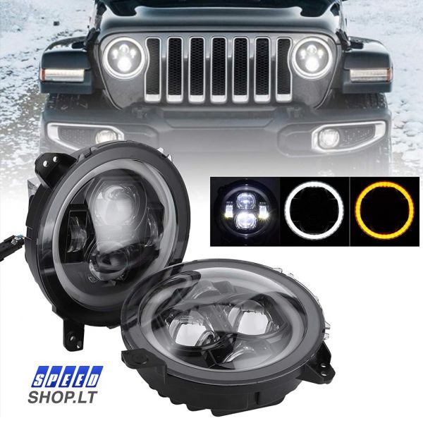 JEEP Wrangler JL priekiniai žibintai